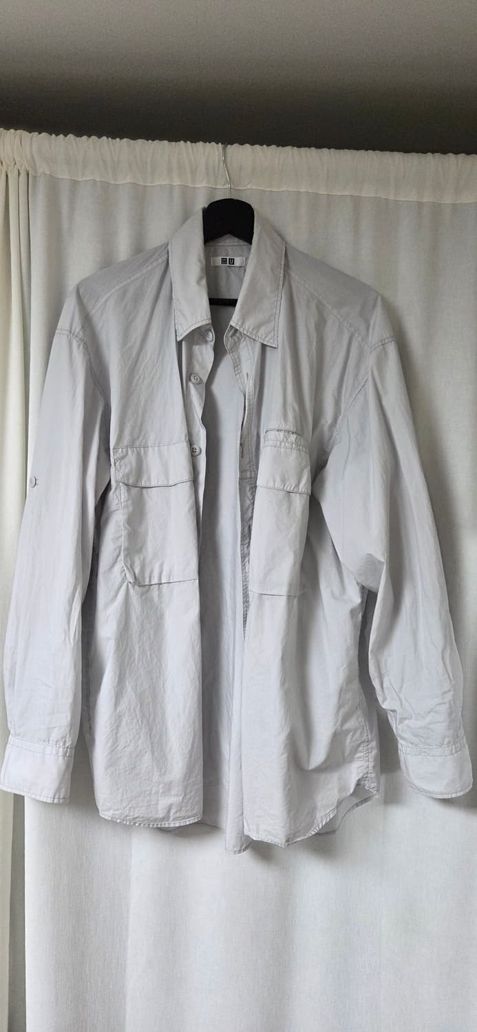 유니클로u 유틸리티 오버 셔츠 L 상품이미지1