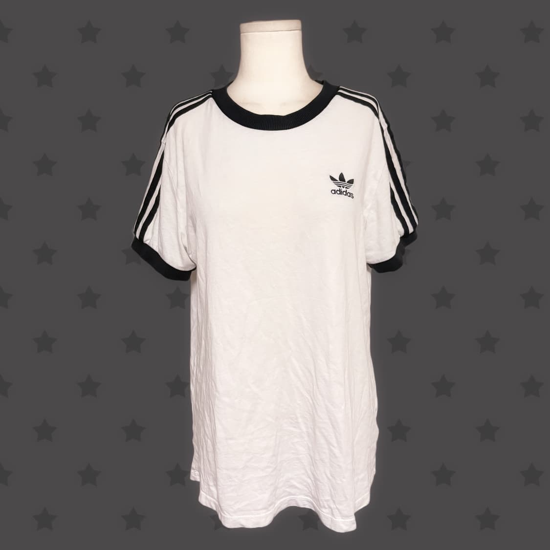 아디다스 블랙 앤 화이트 포인트 구파이어버드 포인트 반팔  상품이미지1