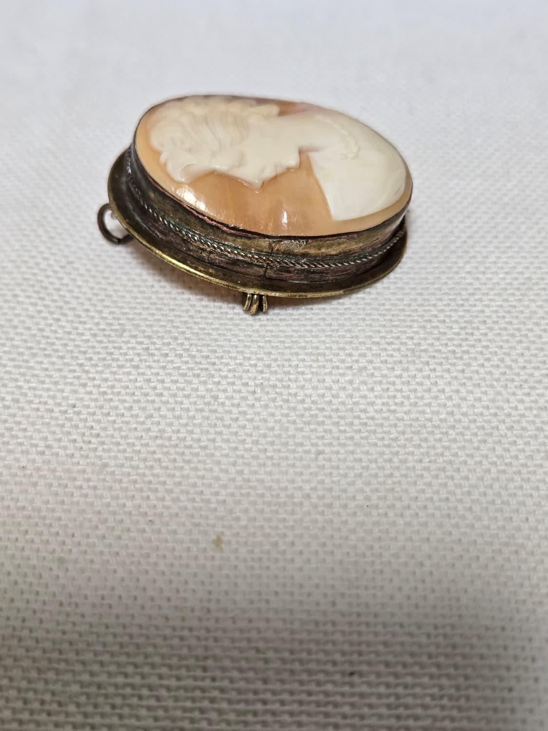 1920s 프랑스 아르데코 800실버 쉘 카메오 브로치 · 펜던트 상품이미지5