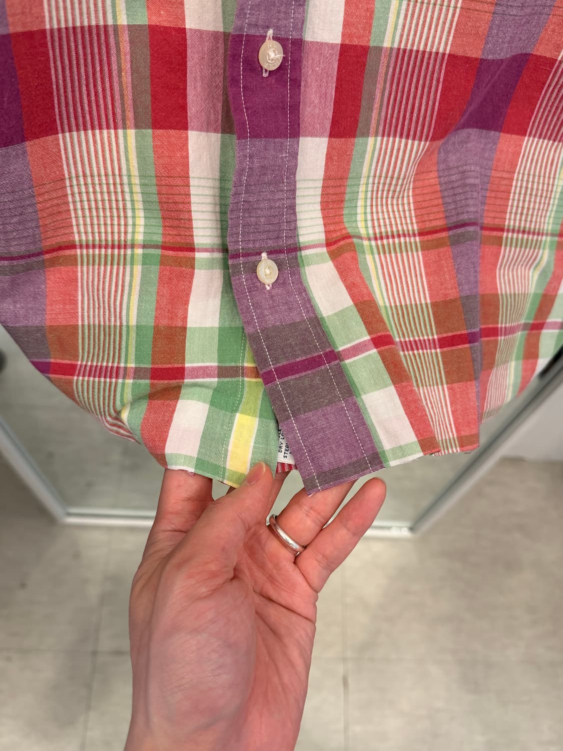 90-00s Polo Golf 랄프로렌 골프 컷오프 체크 반팔 셔츠 상품이미지5