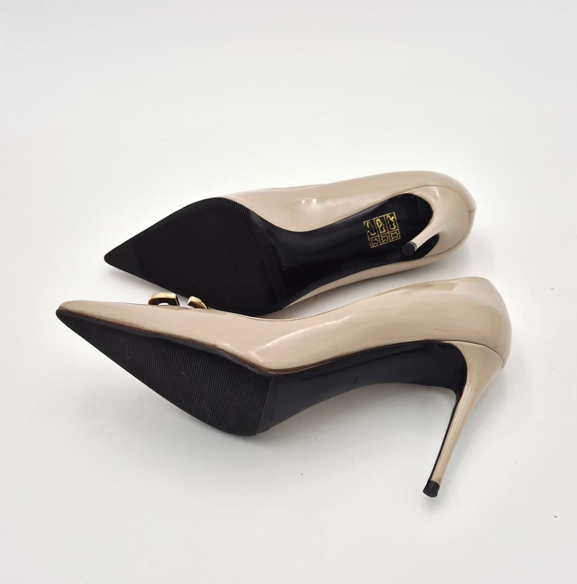 돌체앤가바나 DG 로고 페이던트 펌프스 힐 35.5 베이지 상품이미지8