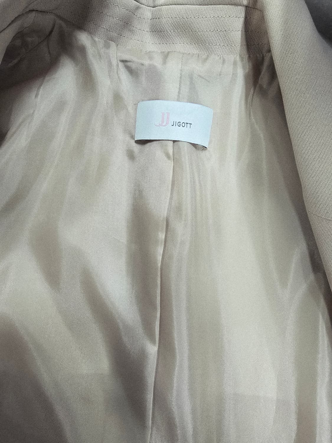 JJ지고트 베이지색 여성 코트 상품이미지8