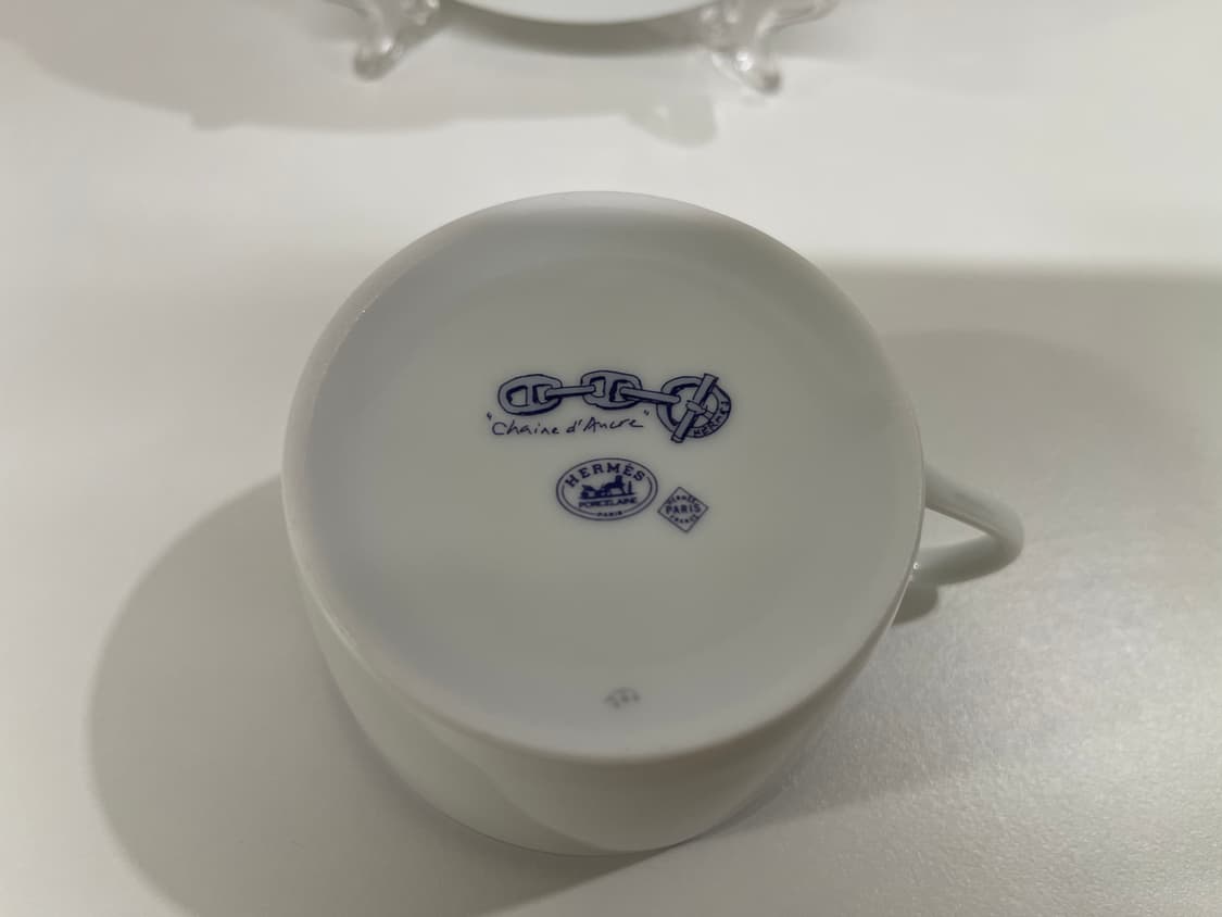 에르메스 샹달 블루 티잔 컵 1P HERMES 상품이미지5