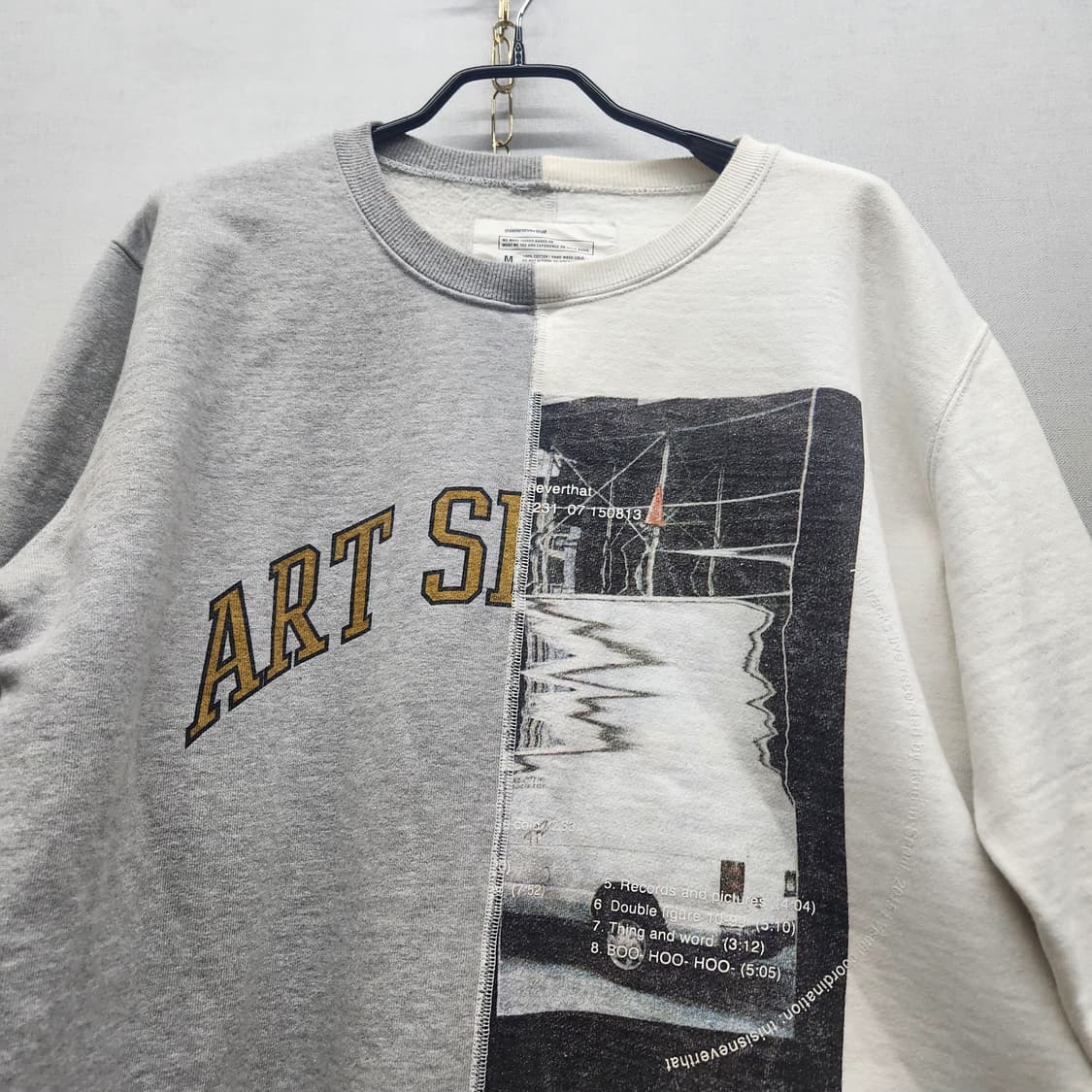 디스이즈네버댓 하프앤하프 디자인 빈티지 맨투맨 M(XL) 상품이미지2