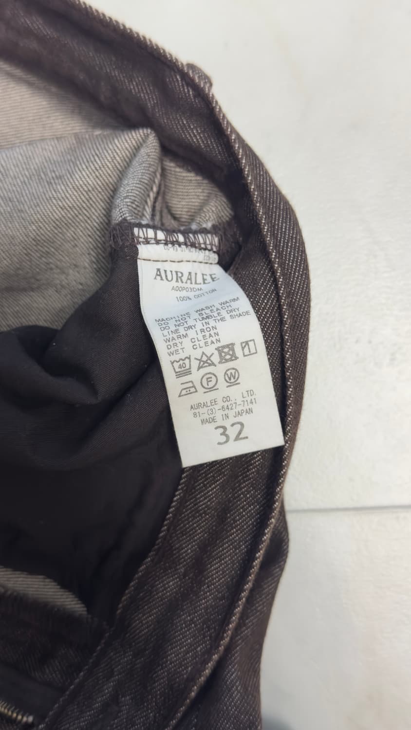 오라리 5P 와이드 팬츠 브라운 상품이미지5