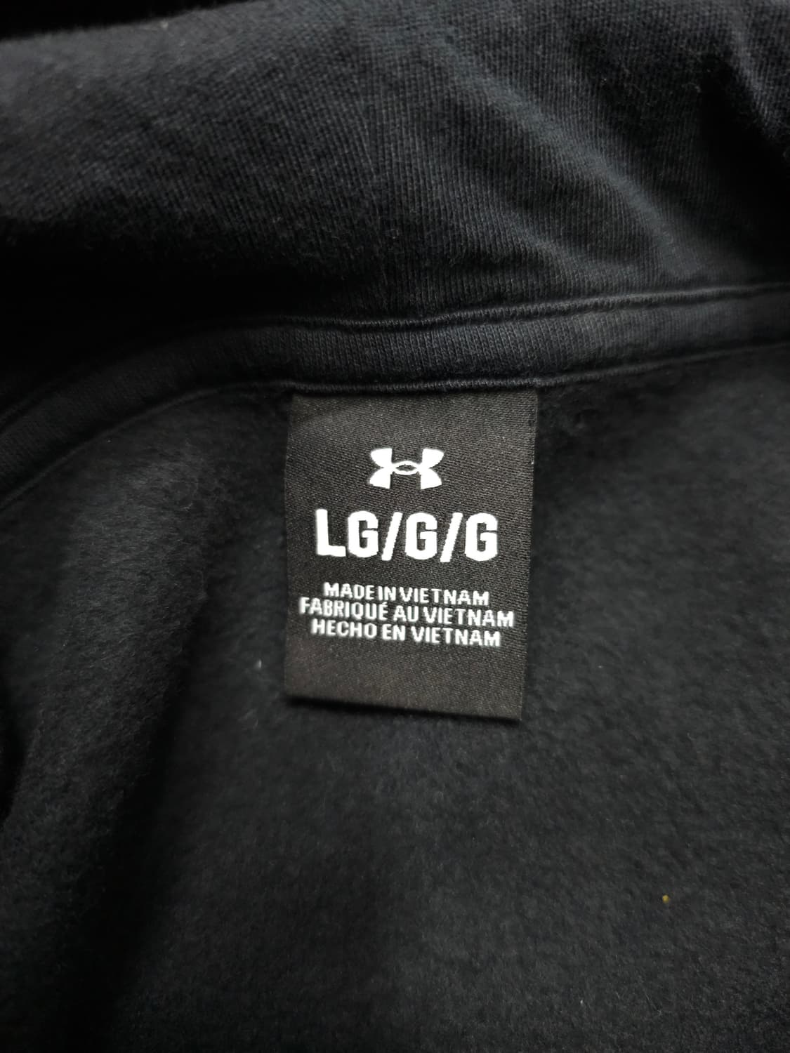 언더아머 기모 블랙 후드티 상품이미지4