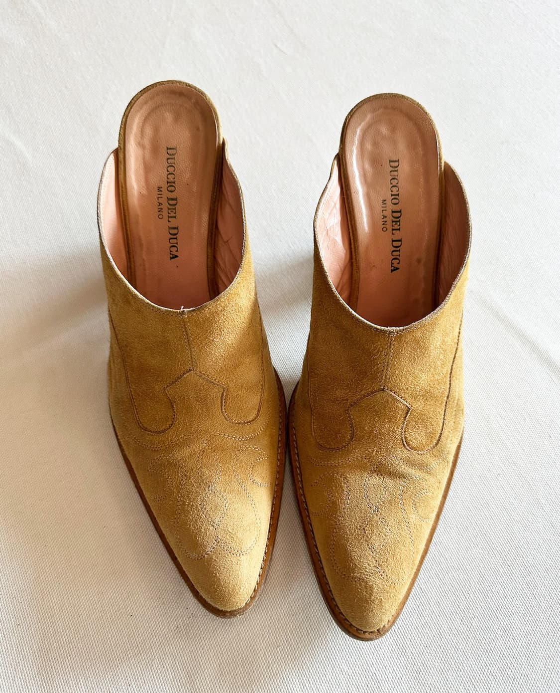 DUCCIO DEL DUCA suede mules 240 상품이미지5