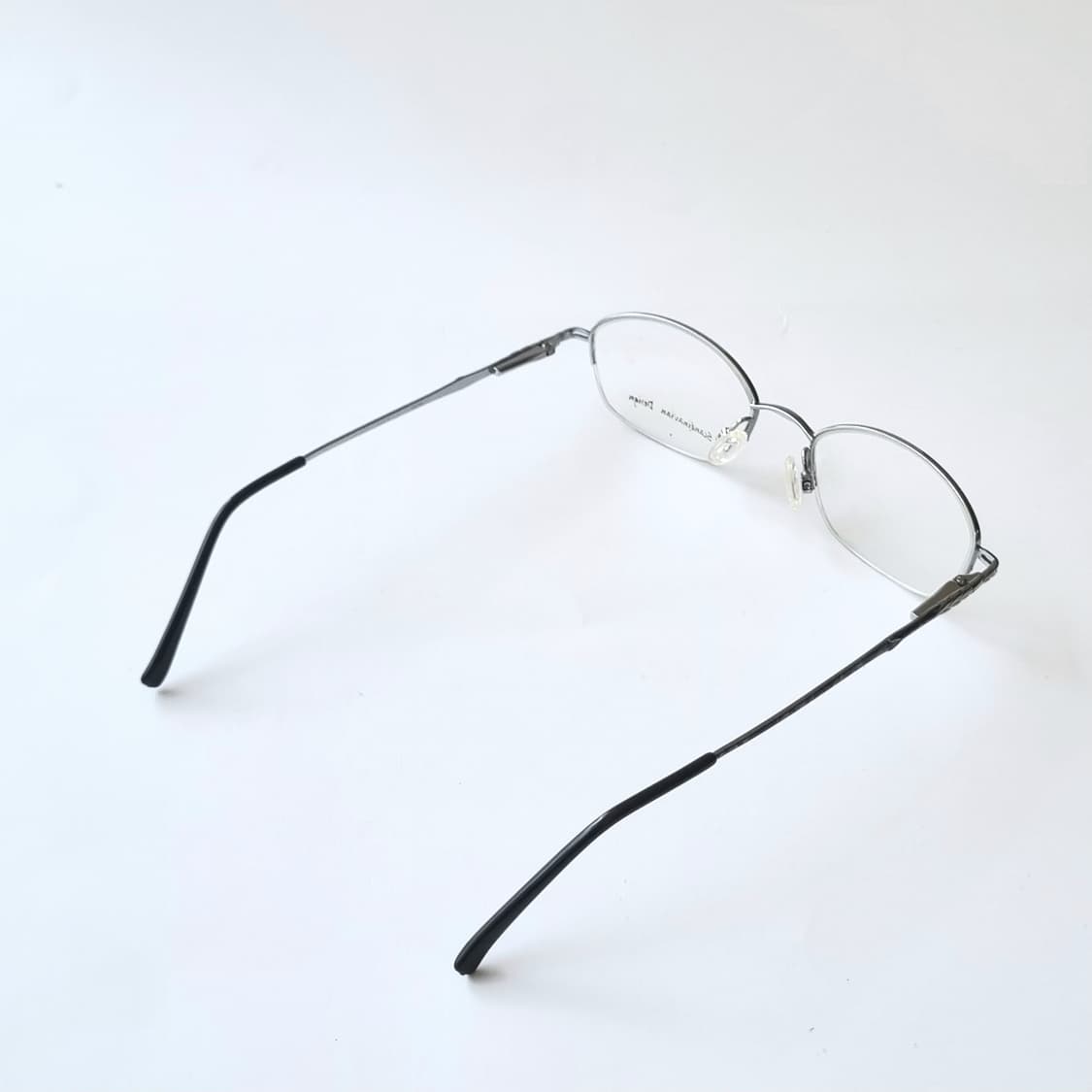 데드스탁 지적인무드 슬림 실버 반무테 안경테 769 상품이미지7