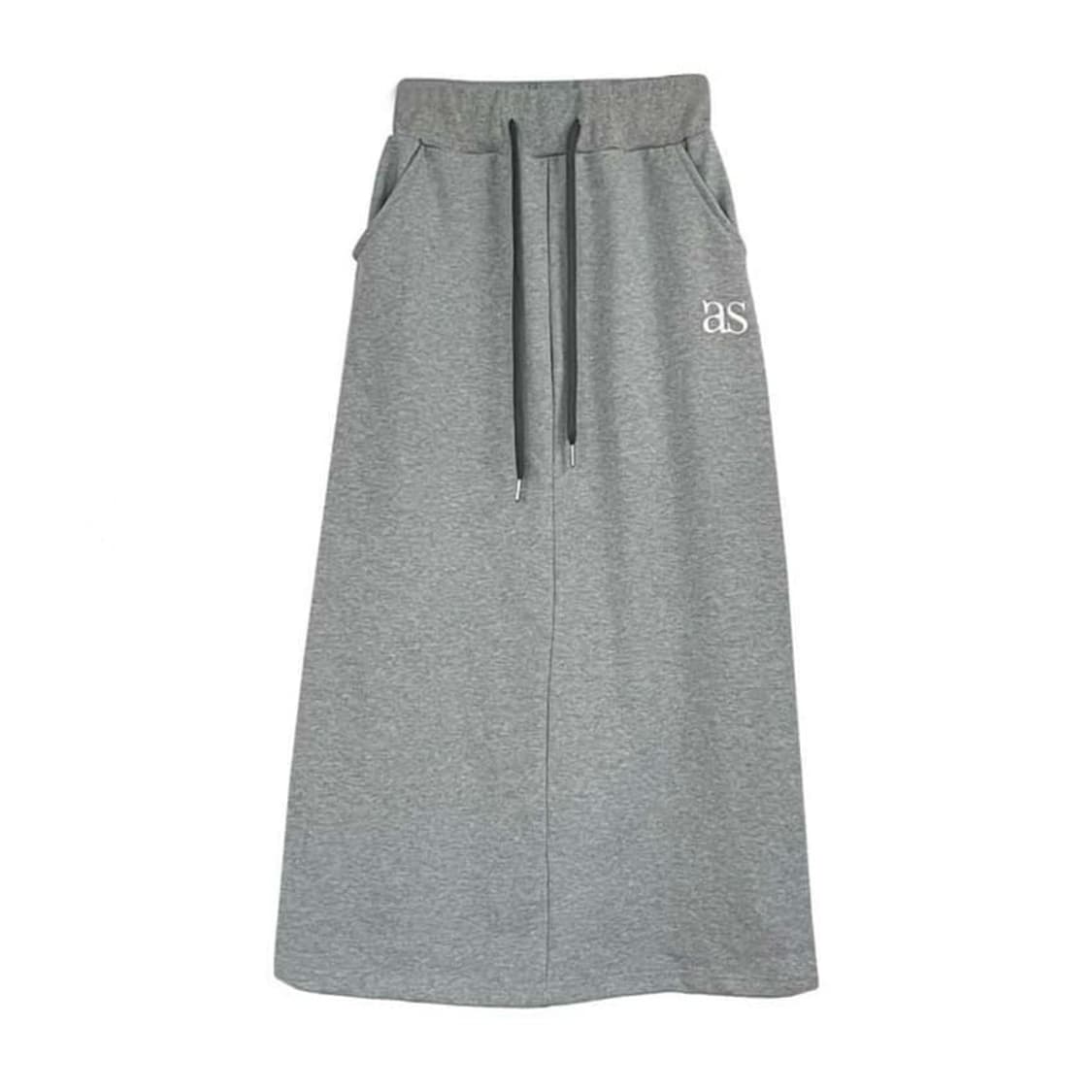 애즈온 트레이닝 롱 스커트 상품이미지1