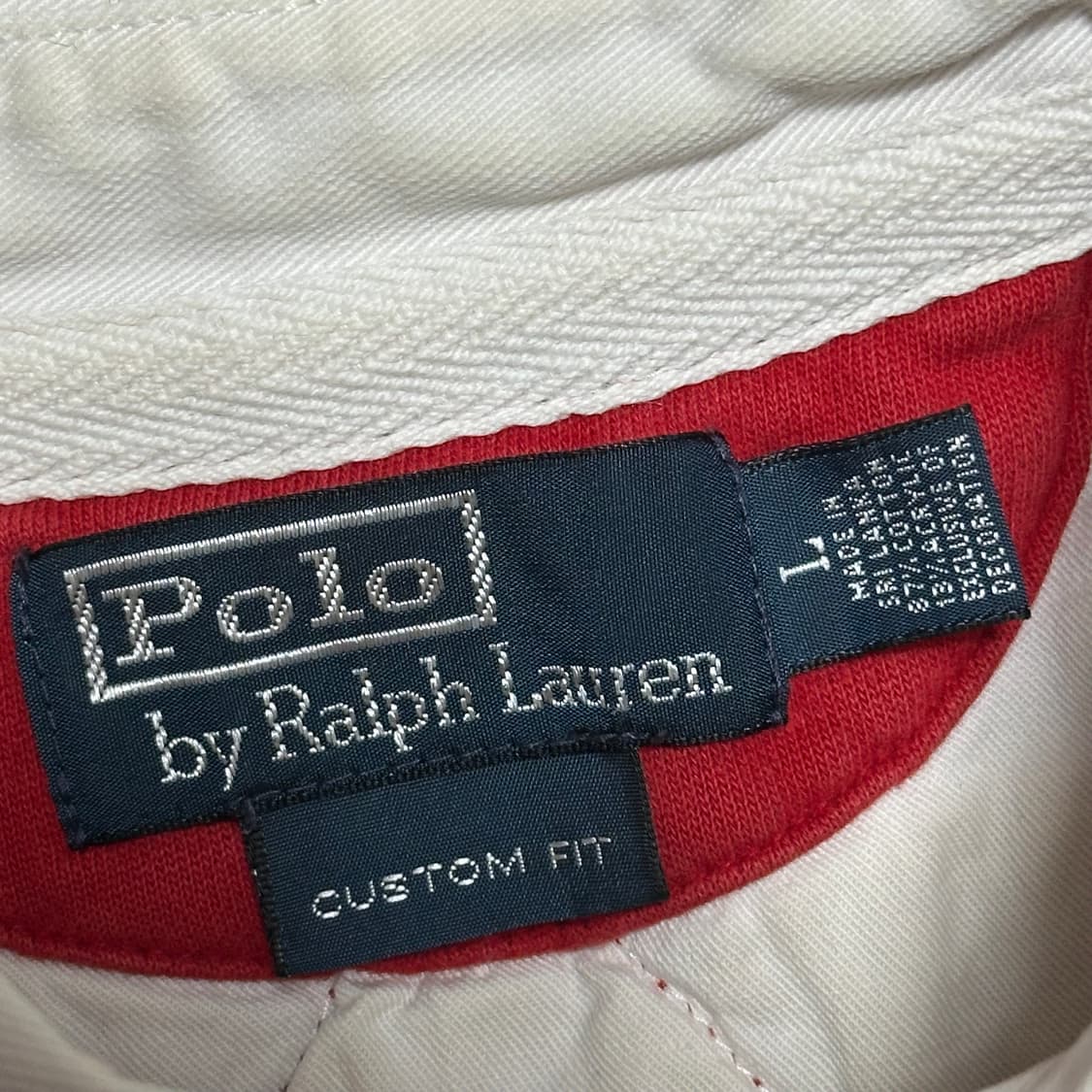 L 폴로랄프로렌 커스텀핏 레드 럭비 티셔츠 상품이미지4