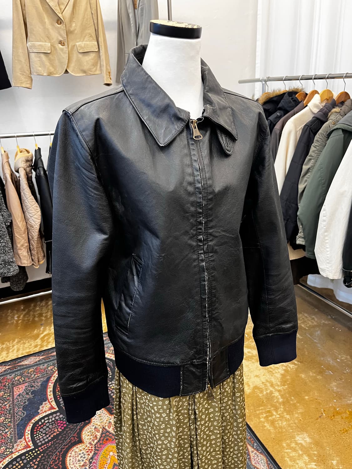 Mangrove 피그 스킨 레더 자켓 상품이미지1