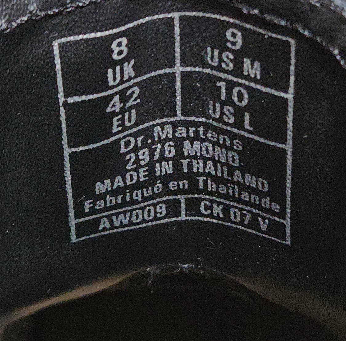 닥터마틴 2976 모노 블랙 상품이미지5