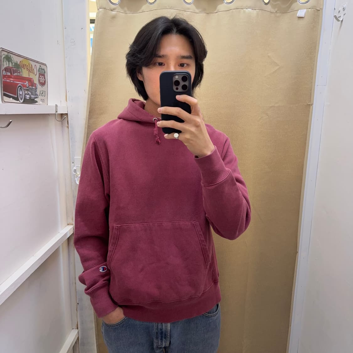 챔피온 리버스위브 후드티 상품이미지5