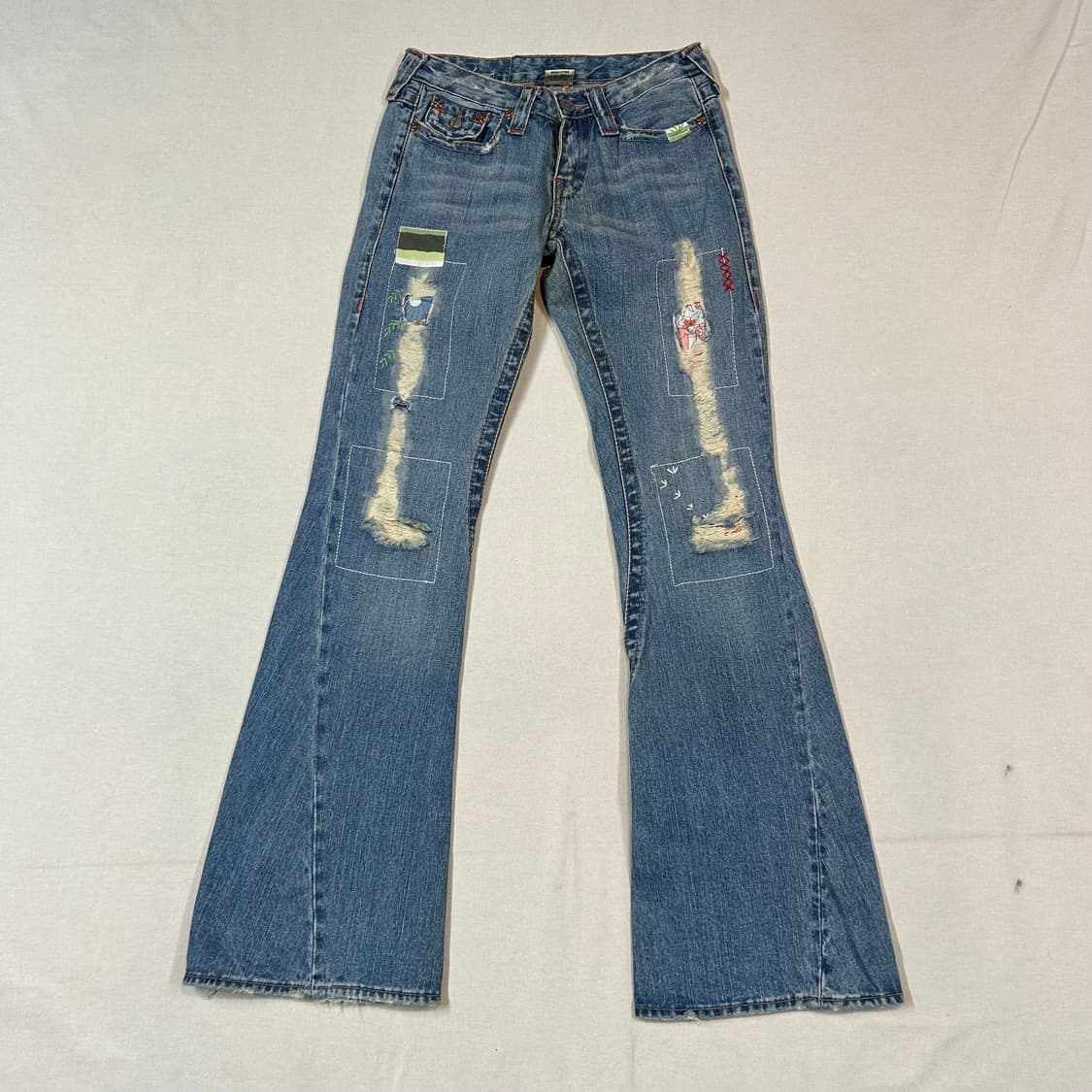 28inch) 트루릴리전 패치워크 부츠컷 데님 청바지 상품이미지5