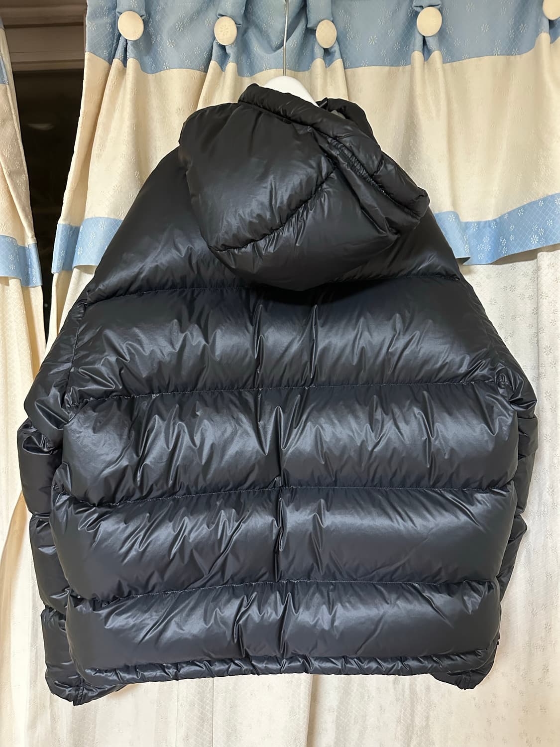 스투시 마이크로 립스탑 패딩 블랙 L 상품이미지5