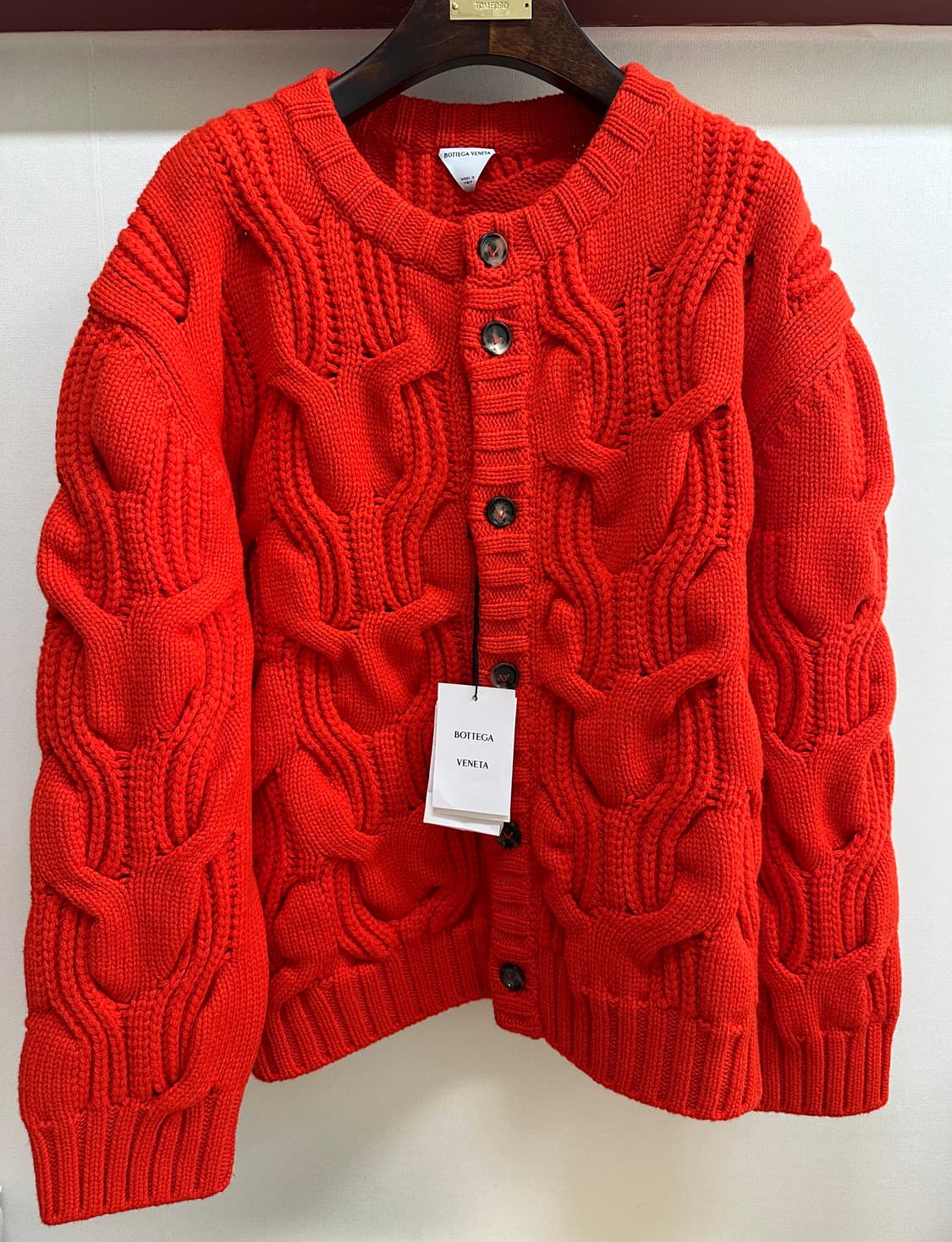 [새상품]보테가베네타 25FW 울케이블 니트 가디건 (XL) 상품이미지1