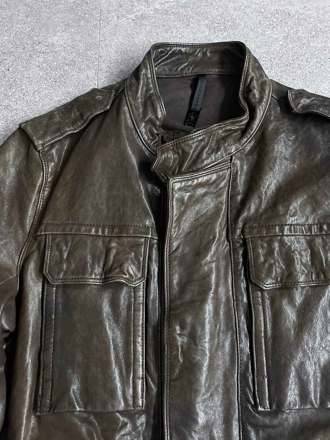 Eloq 더블 클로징 램스킨 자켓 상품이미지7