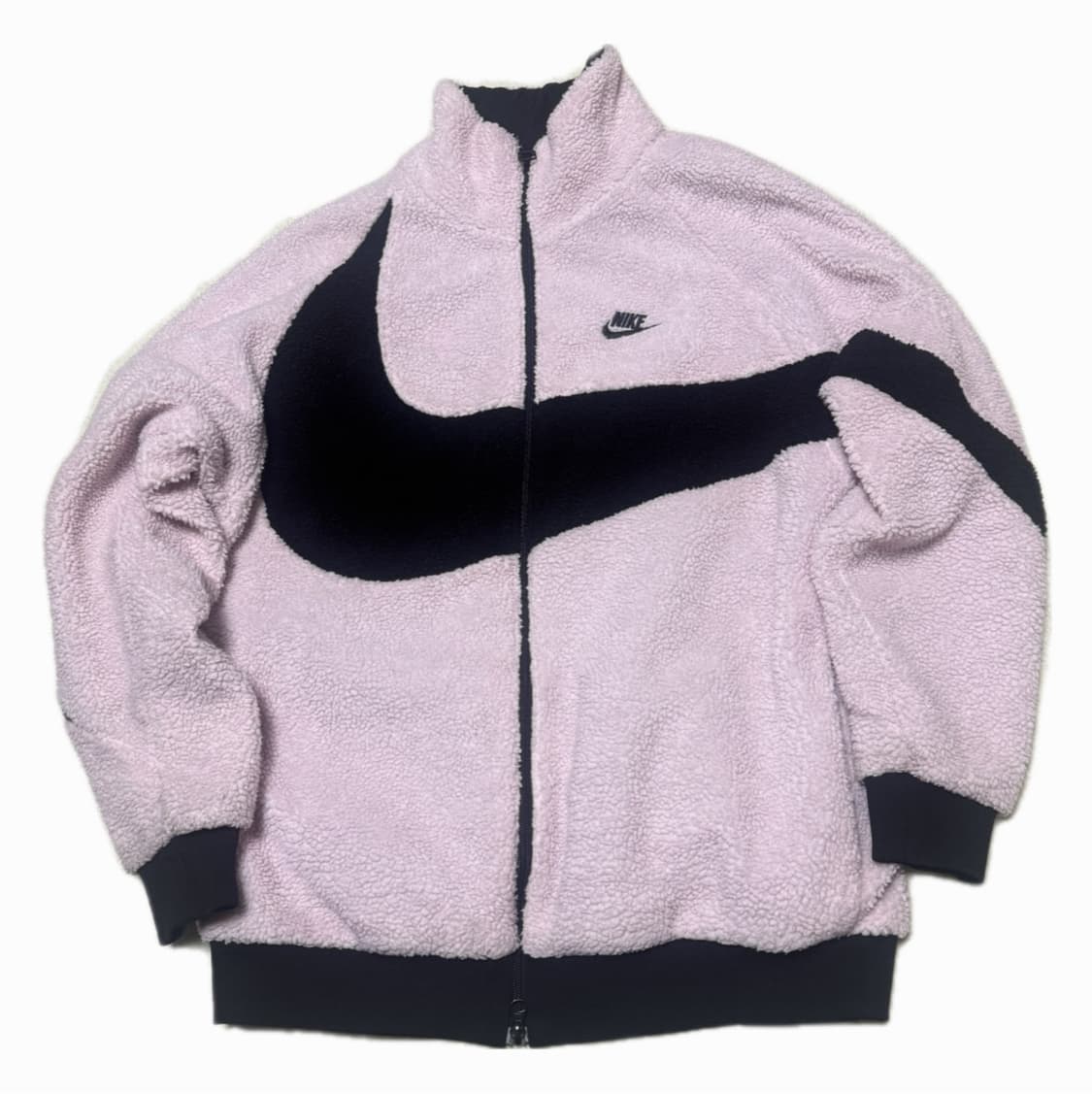 나이키 블랙핑크 핑검 리버시블 투웨이 후리스 뽀글이 상품이미지4