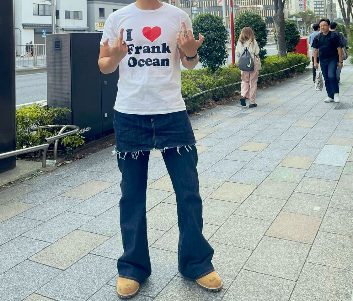 캐피탈 에이프런 부츠컷 데님 상품이미지6