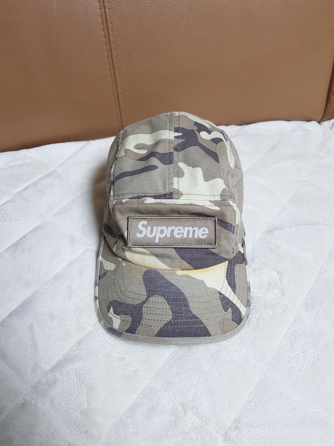 슈프림 밀리터리 캠프캡 모자 볼캡 스톤 카모 23SS 상품이미지1
