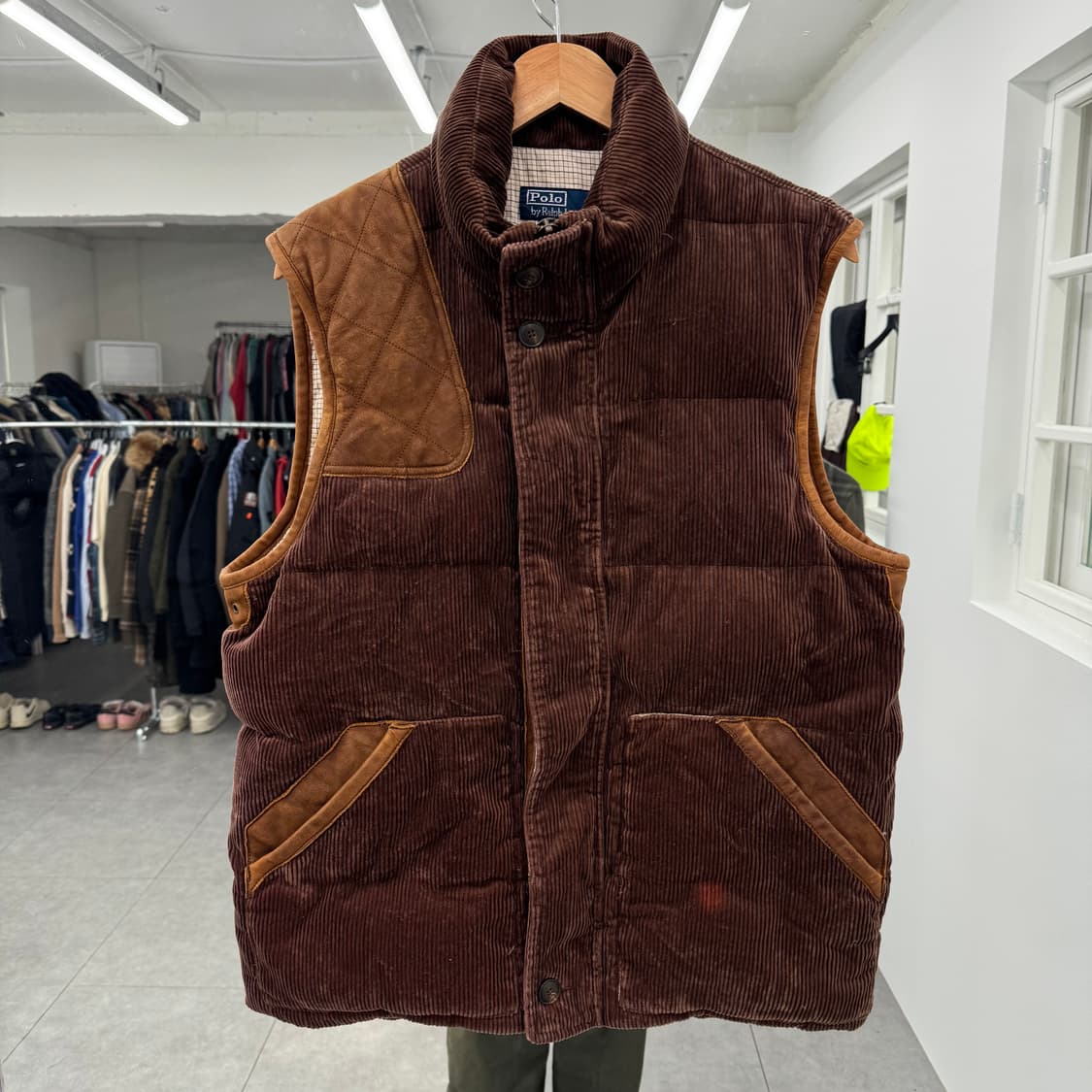 폴로 코듀로이 조끼패딩  상품이미지1