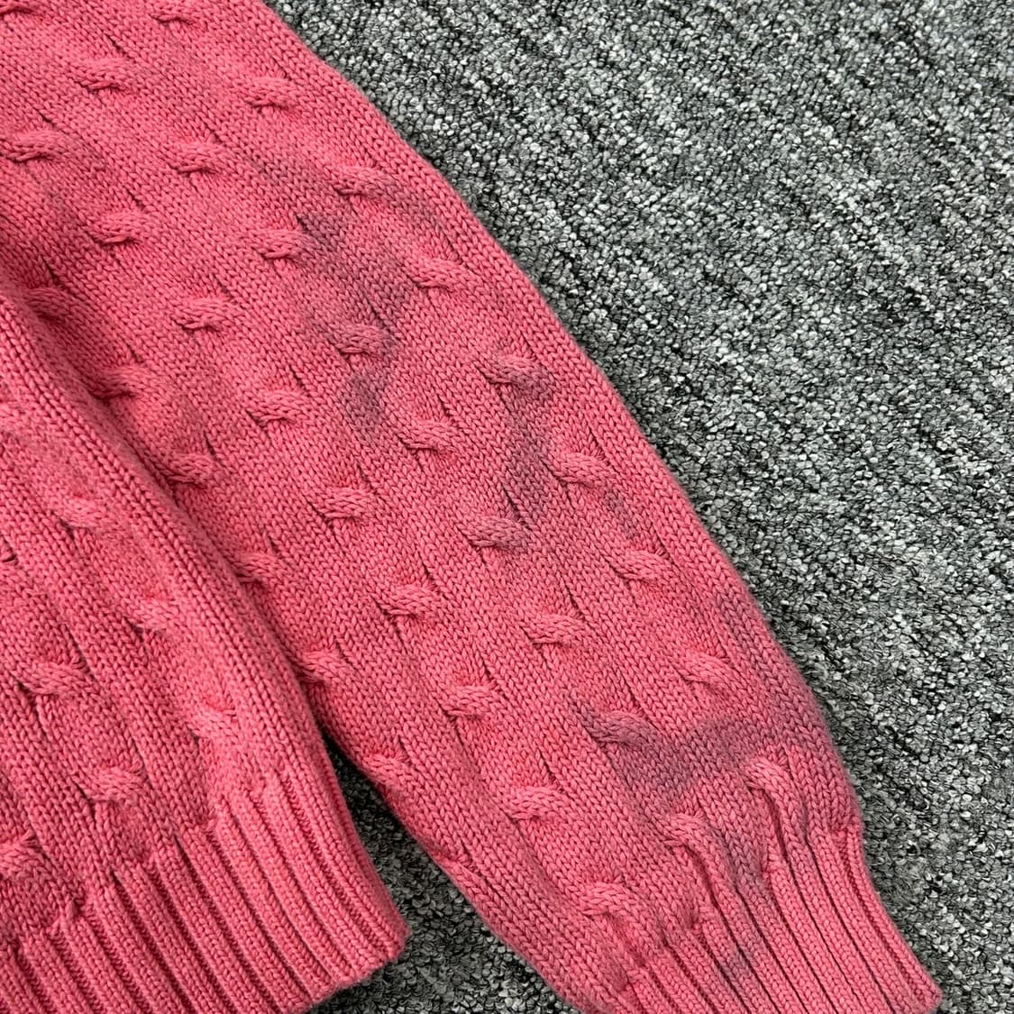 폴로 랄프로렌 핑크 케이블 코튼 니트 상품이미지5
