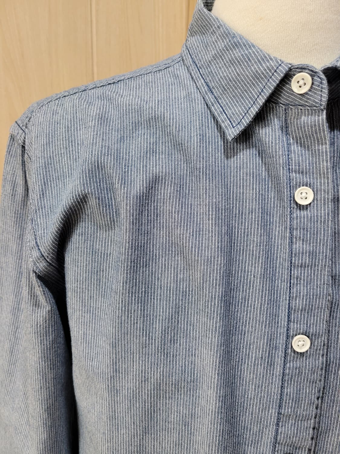 행텐 Hangten 남자 스트라이프 셔츠 105 라이트블루 상품이미지3