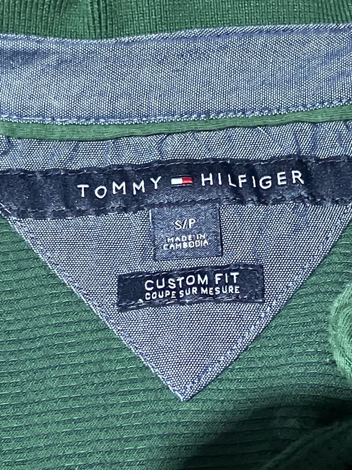 Tommy Hilfiger 자카드 카라 반팔 티셔츠 S 상품이미지7