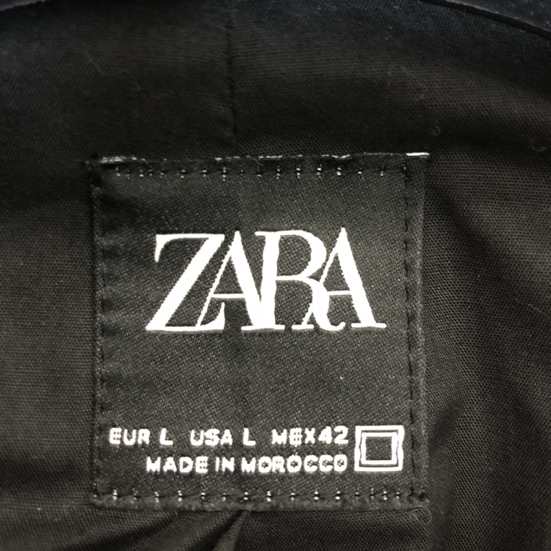 자라 INDITEX 발마칸 코트 L 블랙  상품이미지6