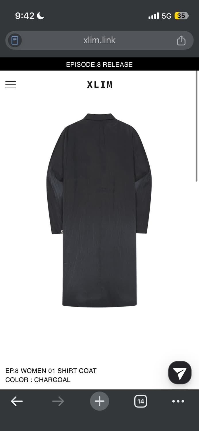 Xlim ep8 셔츠코트 m 상품이미지2