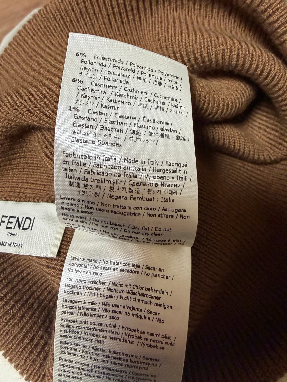 펜디 로고 비니 캐시미어 혼방 상품이미지6