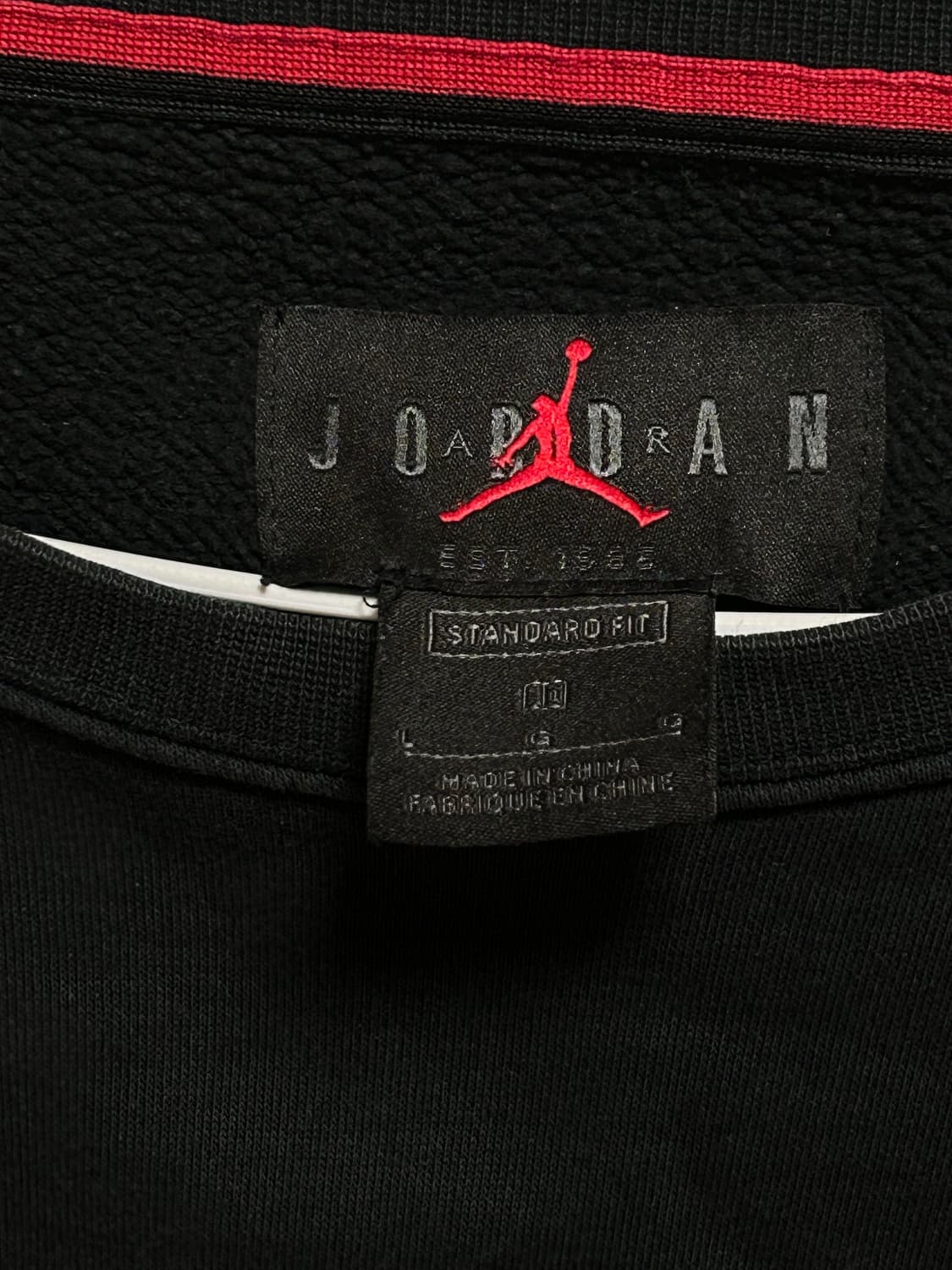 나이키 에어 조던 맨투맨 블랙 L 상품이미지3