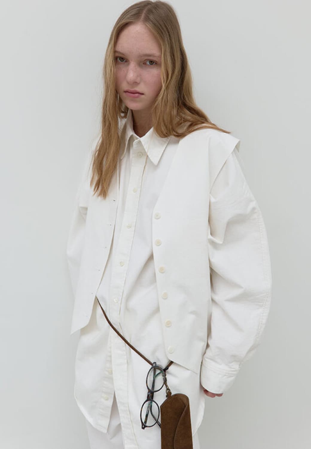 Repos over cotton vest white리포스 오버 코튼베스트 상품이미지5