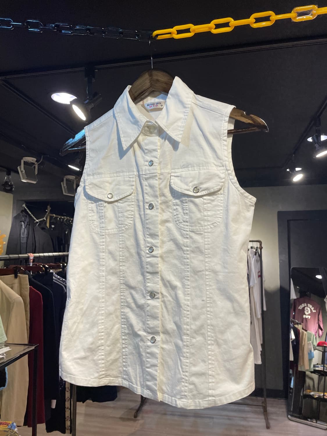 Vintage white vest 상품이미지1