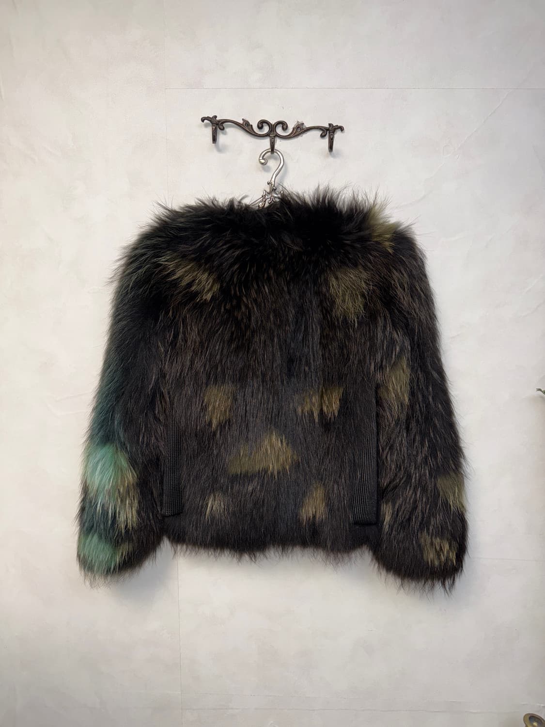 TANKUS khaki lamb skin raccoon fur jk 상품이미지3