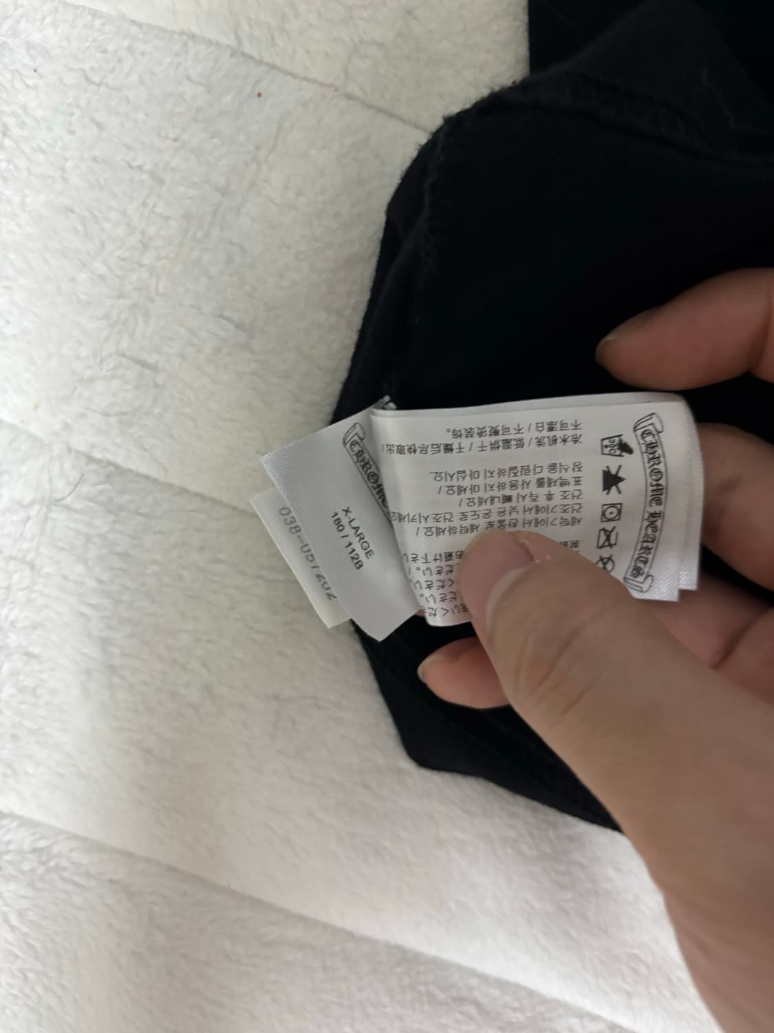 크롬하츠 홀스슈 로고 포켓 티셔츠 반팔 블랙 xl 상품이미지4