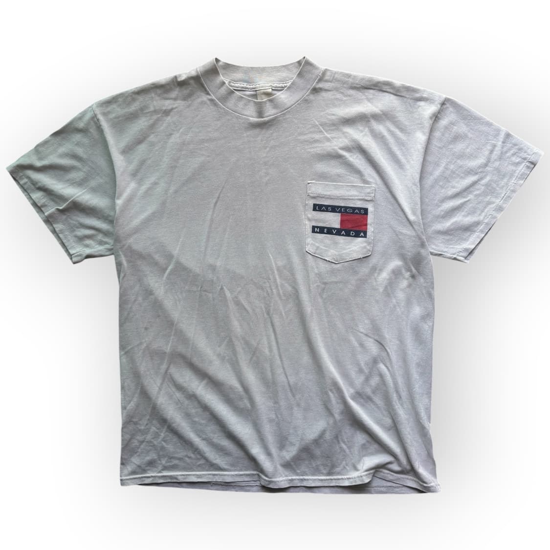 XL)90's 타미힐피거 패러디 티셔츠 상품이미지1