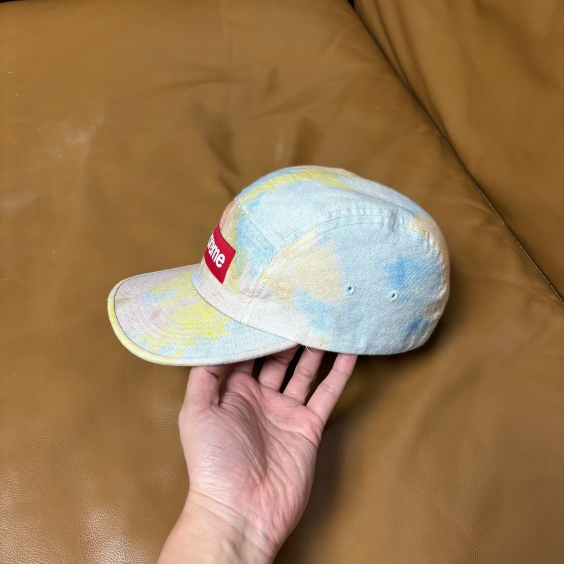 슈프림 캠프캡 모자 박스로고 멀티컬러 다이드 상품이미지4