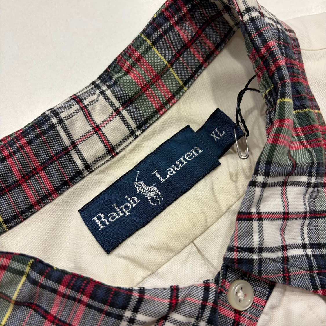 [XL] 폴로 랄프로렌 체크 카라 긴팔 셔츠 B554 상품이미지4