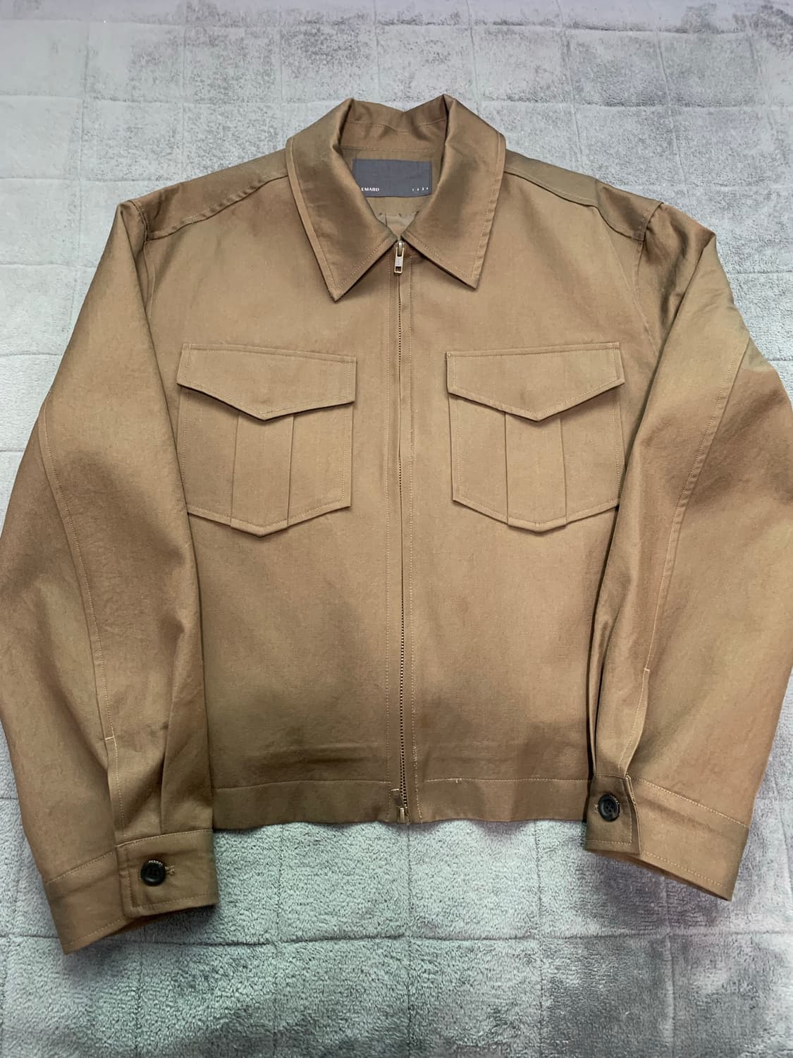 르마드 스탠다드 카라 자켓 브라운 L 상품이미지1