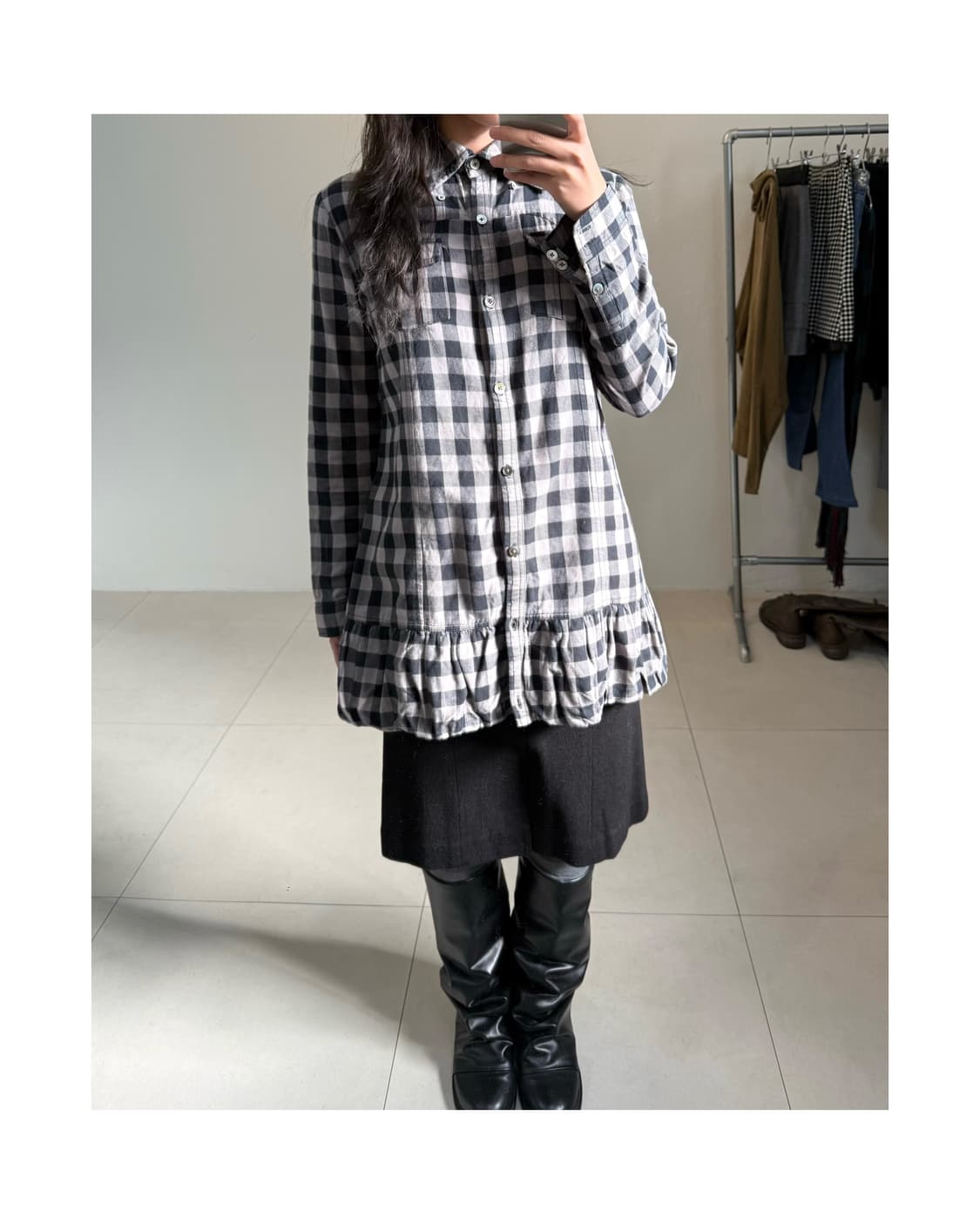 빈티지 벌룬 디테일 셔츠 상품이미지1