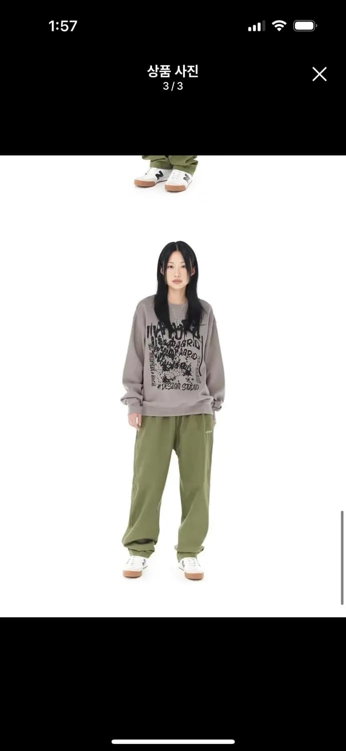 mahagrid 마하그리드 corp sweatshirt 맨투맨 그레이 상품이미지3