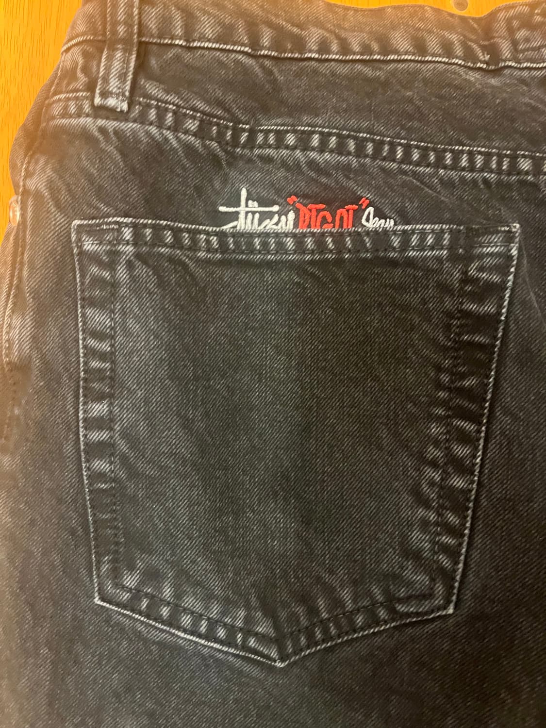 스투시 더블 다이 빅 올 진 블랙 31size 상품이미지3