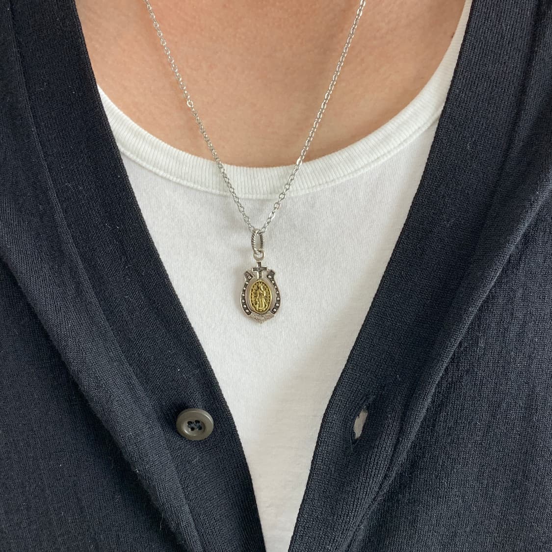 925 실버 멕시코 과달루패 성모마리아 목걸이 상품이미지7