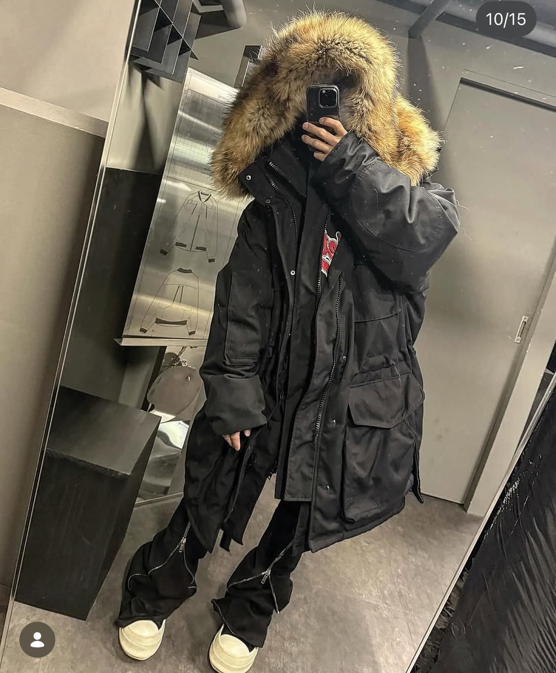 [M] 베트멍17FW 퍼 엠브로이드 파카 상품이미지1