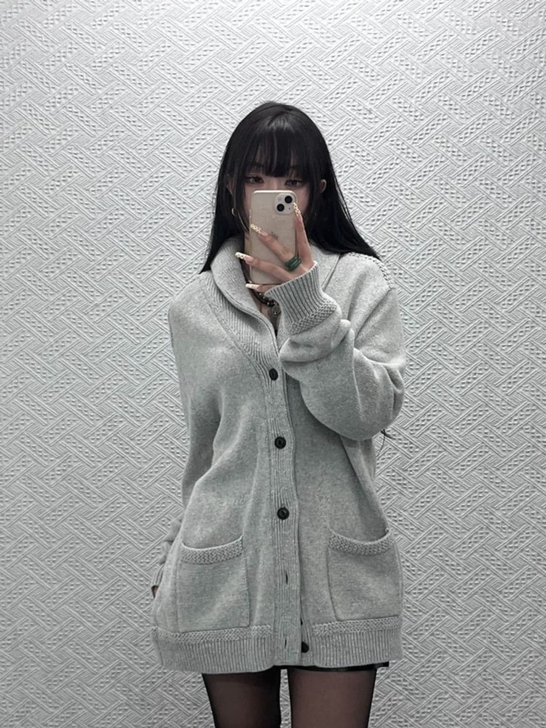 폴로 랄프로렌 빈티지 여리 모던 캐주얼 숄카라 가디건 L C10060 상품이미지1