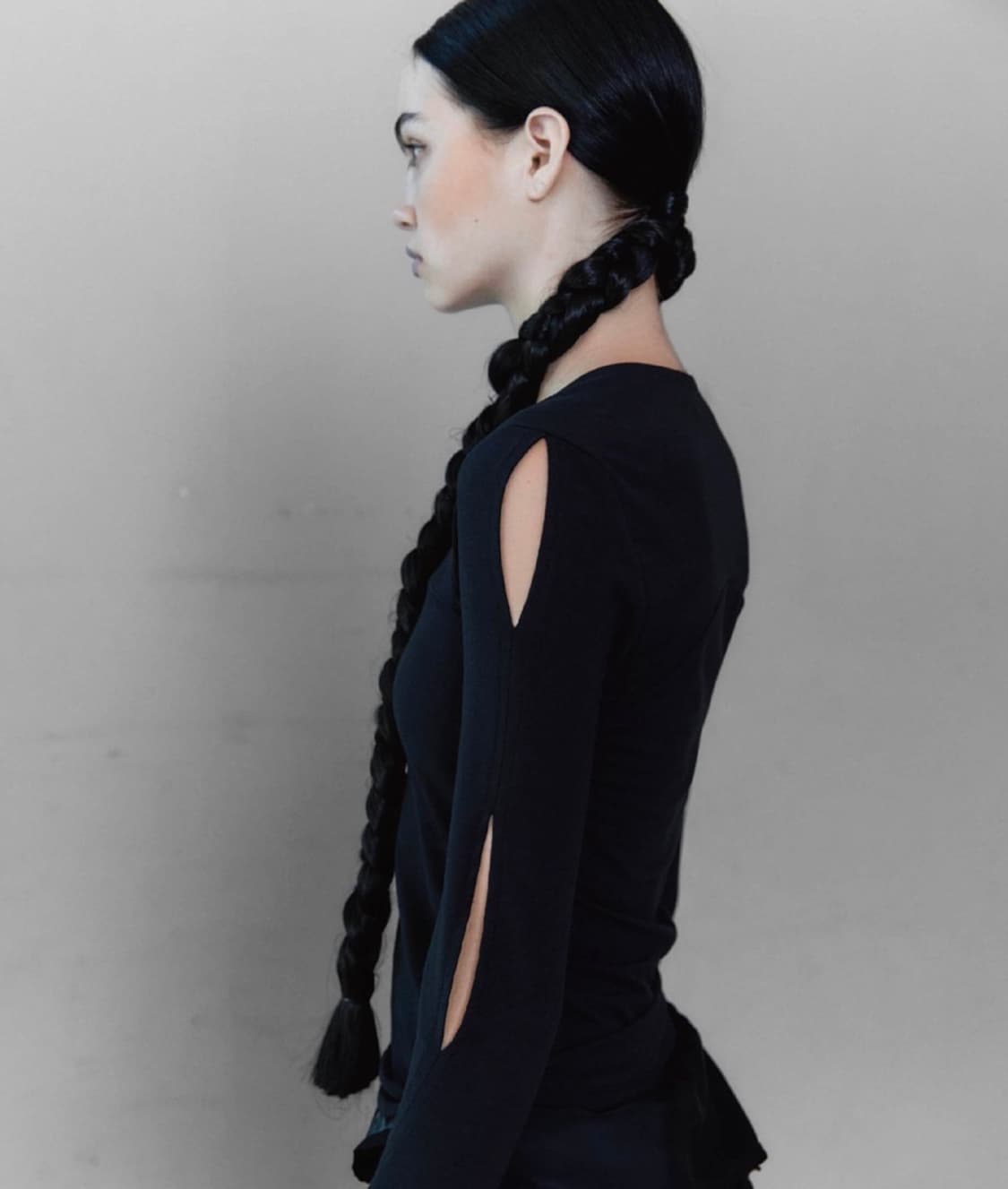 오호스 OJOS 블랙 롱 슬리브  상품이미지2