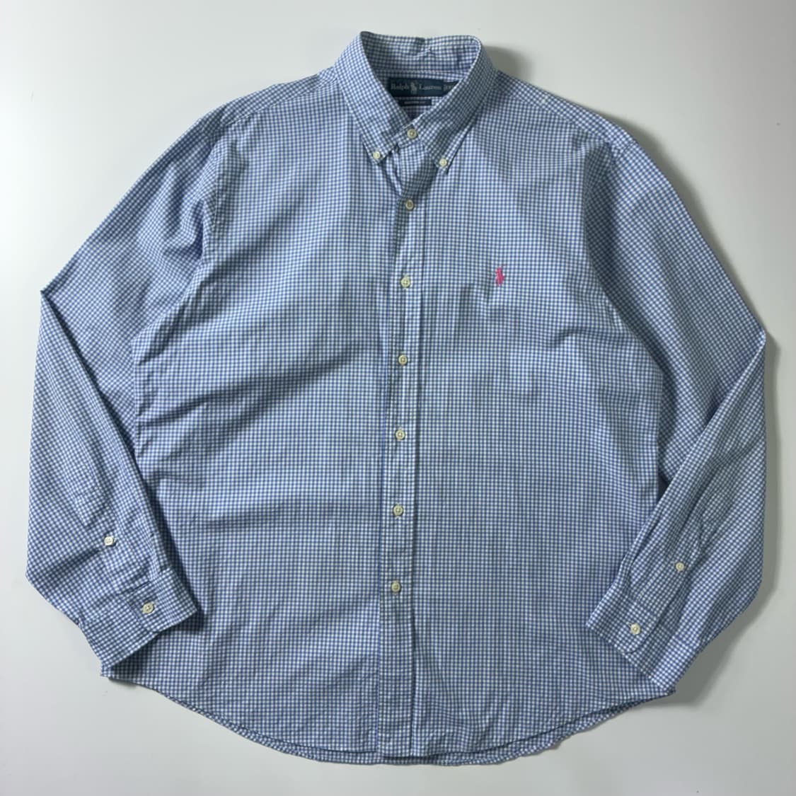 Polo  폴로 랄프로렌 자수 코튼 체크셔츠  상품이미지1
