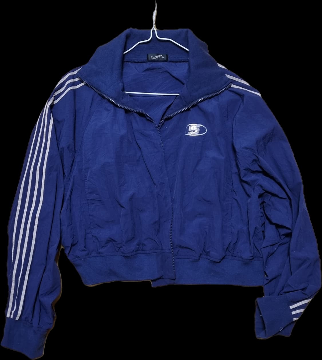 Sloppy 네이비 크롭 트랙져지 상품이미지1