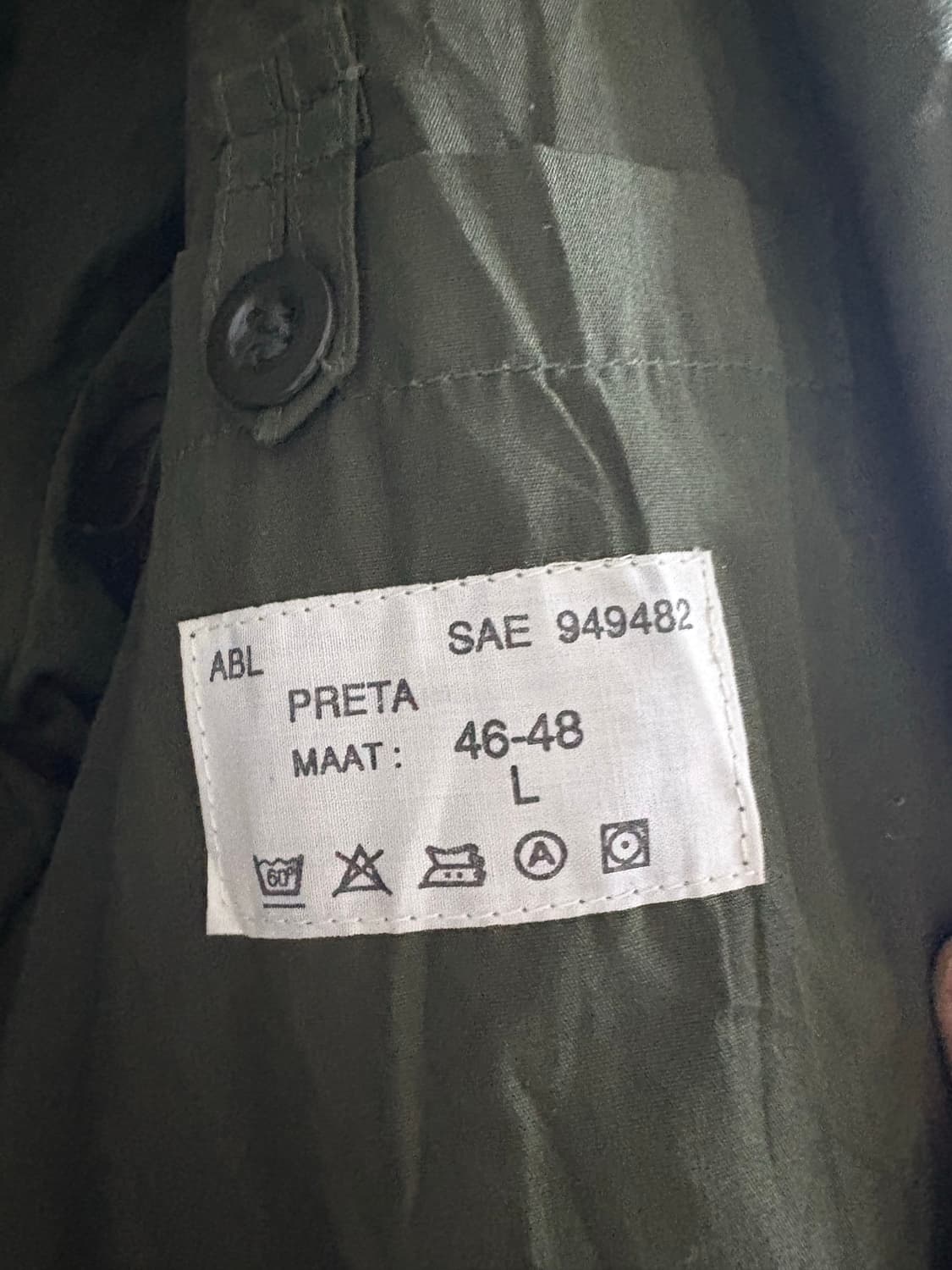 빈티지 벨기에군 자켓 상품이미지7